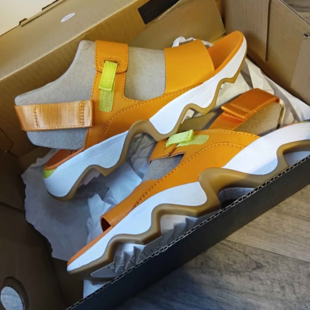 Sorel Orange Yellow Sandals Dynamic Design